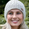 Fashion Sweater Shop Erin Cable Knit Hat Oatmeal
