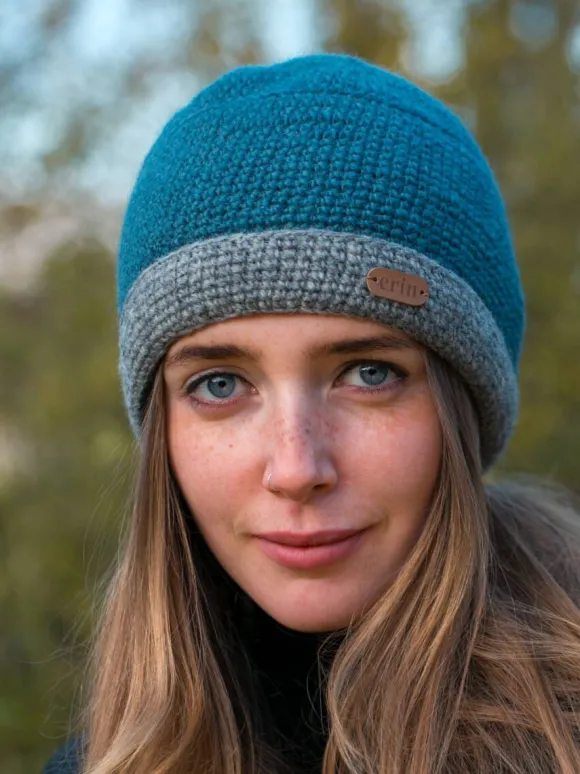 Online Sweater Shop Irish Crochet Hat Blue