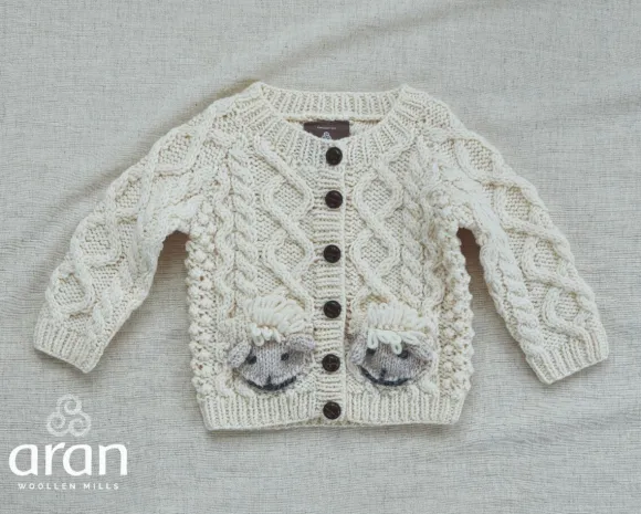 Hot Sweater Shop Kids Handknit Merino Cardigan