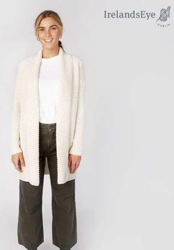 Fashion Sweater Shop Kilcool Textured Coatigan Natural