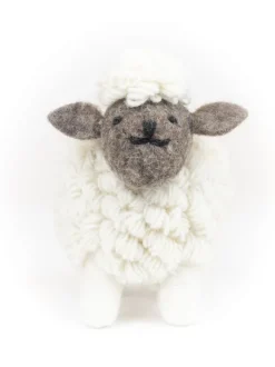 New Sweater Shop Knitted Sheep Collectible Large - White