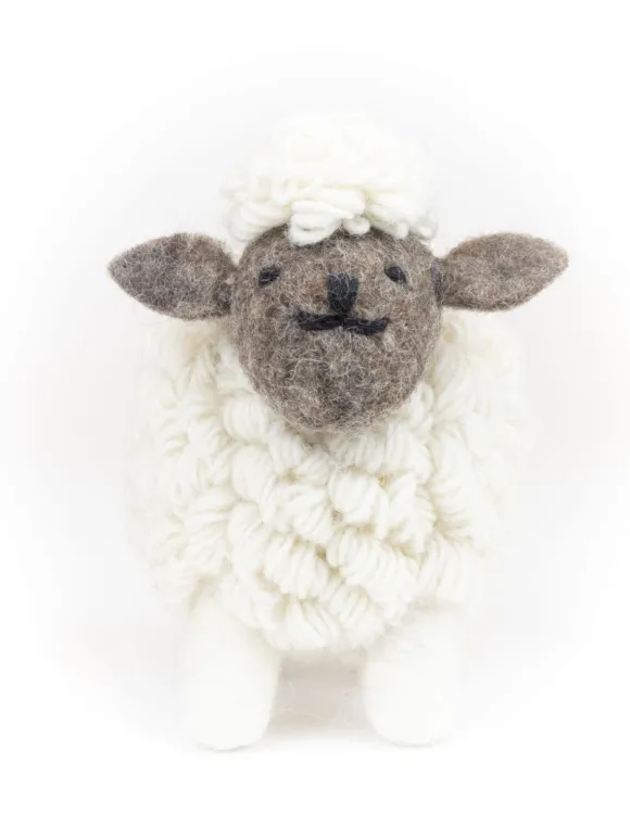 New Sweater Shop Knitted Sheep Collectible Large - White