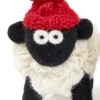 Hot Sweater Shop Knitted Sheep with Bobble Hat Red - Large
