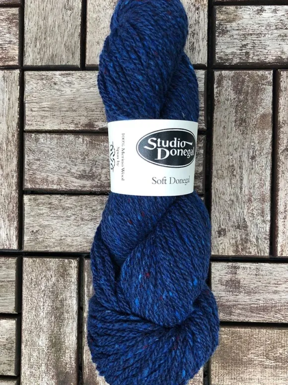 New Sweater Shop Soft Donegal Knitting Wool Royal Blue 100g