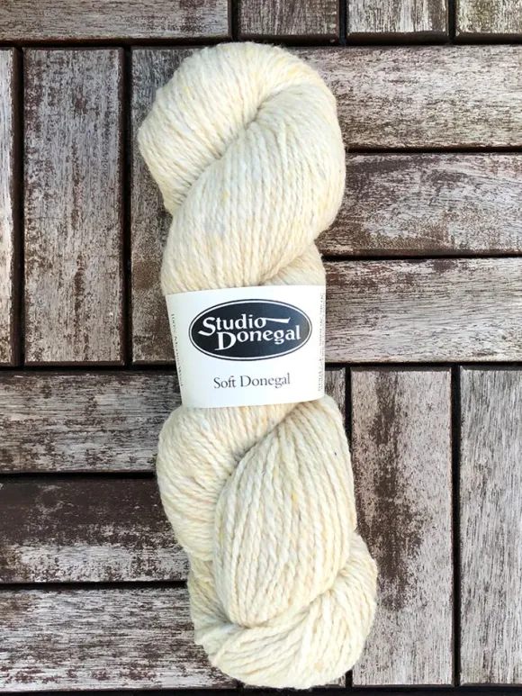 Discount Sweater Shop Soft Donegal Knitting Wool Natural White 100g