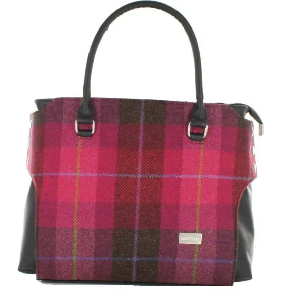 Online Sweater Shop The Emily Irish Tweed Bag Pink 223